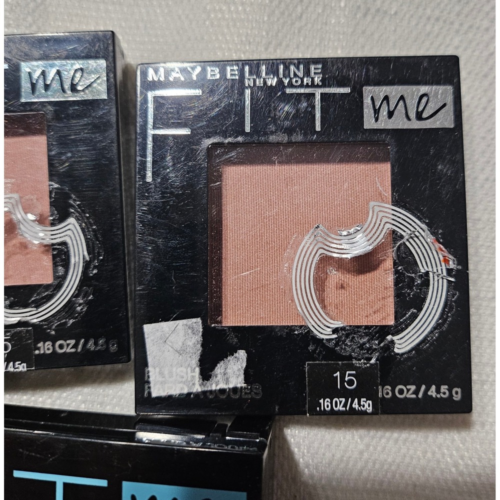 Maybelline Fit Me Blush 15 Nude 2PK, Kiss Edge Fixer Max Hold Sweet Peach Bundle